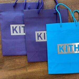 Kith Blue and Purple Shopping Bags